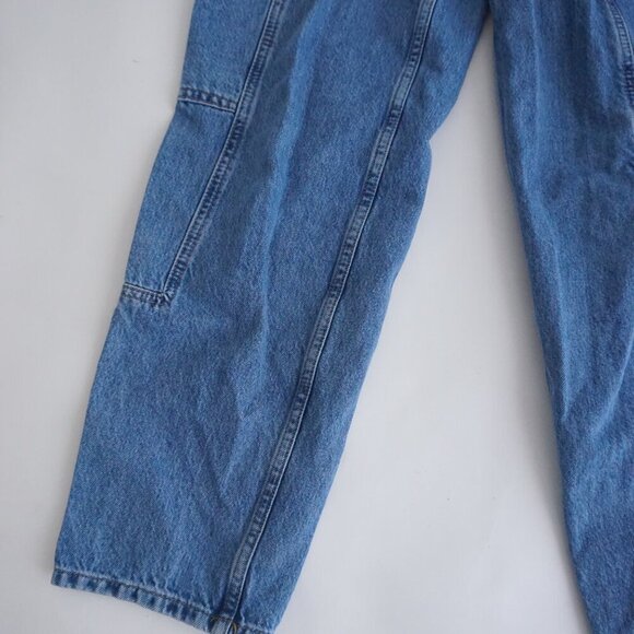 Urban Outfitters BDG Mid Wash Blaine Cargo Elastic Waist Relax Tapered Jeans 25 - Picture 4 of 13